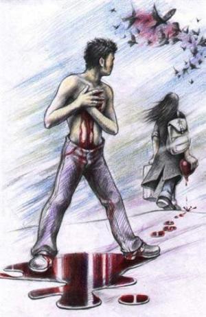 le coeur pris